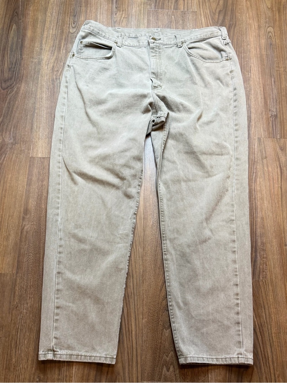 Vintage LL Bean Double L Jeans Grey Acid Wash Union Made In The USA Men’s 42x32